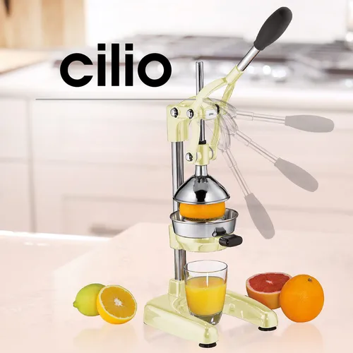 Exprimidor Profesional Cilio Profi-saftpresse Acero Crema