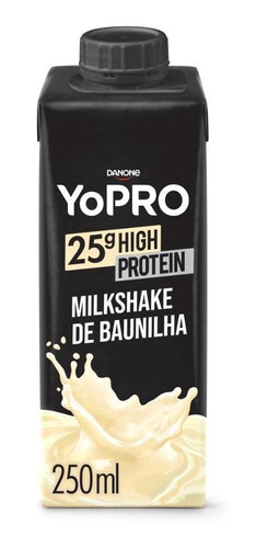 Yopro Bebida Láctea Uht Milkshake De Baunilha  250ml