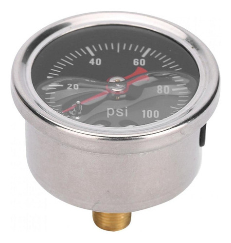 A 0-100 Psi/bar Medidor De Pressão De Combustível Universal