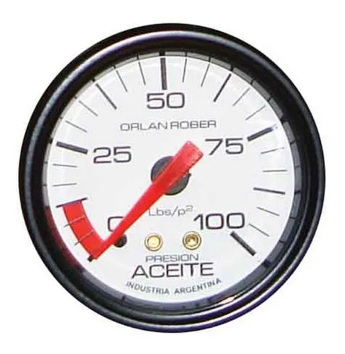 Reloj Manometro De Aceite Mecanico 100 Lbs Orlan Rober 52mm