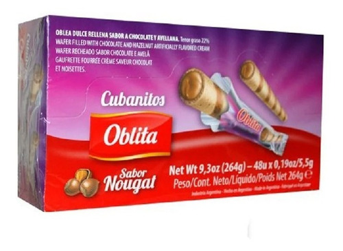 Cubanito Oblita Nougat 48 Cubanitos X 1 U