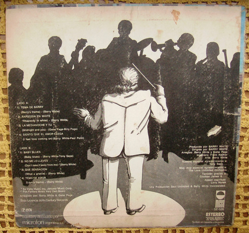 The Love Unlimited Orchestra / Rhapsody In White - Lp Vinilo (Usado)