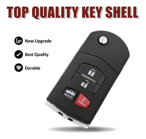 Compatible Carcasa Llave Control Por Mazda 3 5 Rx-8 Cx-7