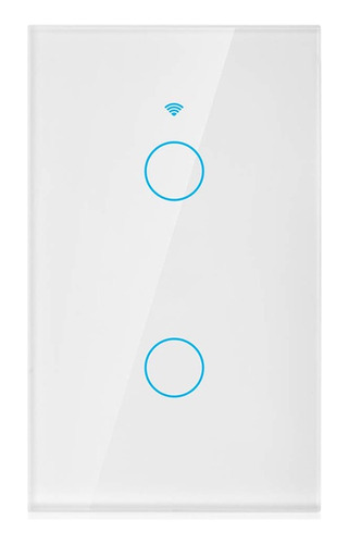 Interruptor Llave De Luz Wifi Smart Touch 2 Canales Domotica