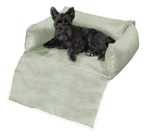 Cama Cobertor Sillón Mascotas Delux Color Verde