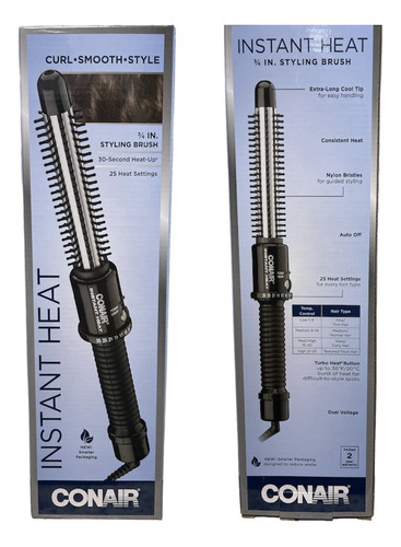 Conair Instant Heat 3/4 In. Styling Brush 25 Heat Settings