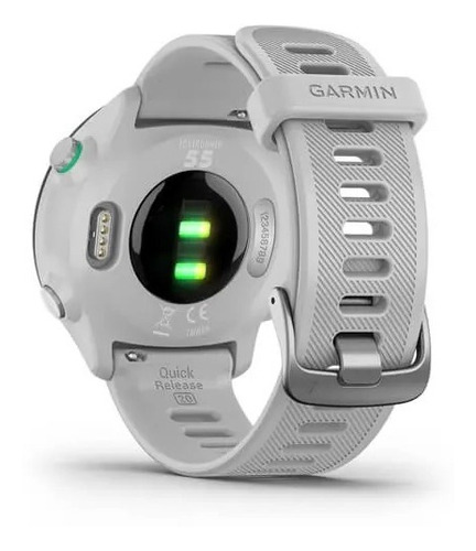 Reloj De Pulsera Inteligente Garmin Forerunner 55 Unisex Color de la correa Blanco Color del bisel Negro Color del fondo Negro