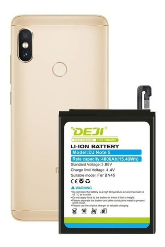 Bateria Xiaomi Redmi Note 5 / Pro Bn45 4000mah Marca Deji