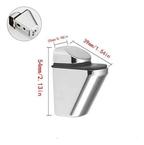 8soportes De Vidrio Ajustables For Estantes De Vidrio 3-20mm