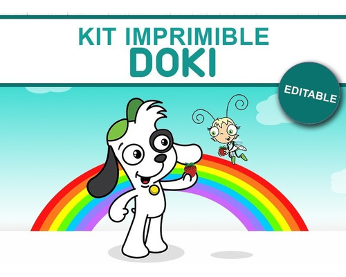 Super Kit Imprimible Editable Doki, Golosinas Candybar