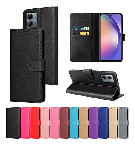 Capa Carteira Flip Compatível Motorola Moto G54 