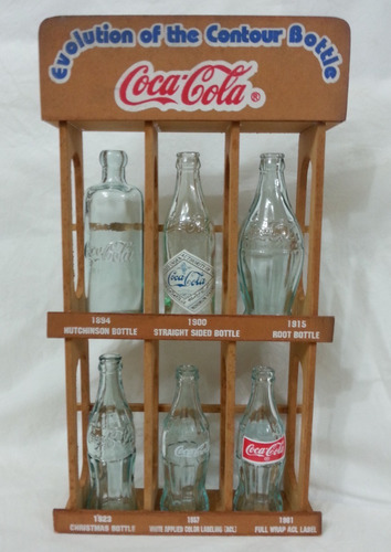 Coca Cola Evolucion Bot Años 1894 Al 1961 De Coleccion (Usado)
