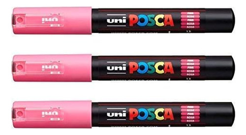 Posca Pc-1m Uni-ball - Rosa [paquete 3]