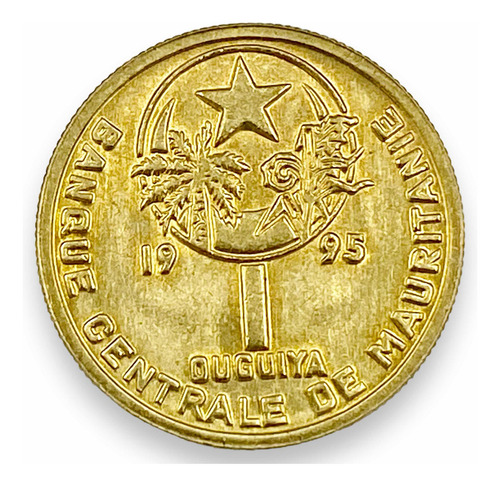 Moneda De Mauritania De 1 Uquiya Continente Africano (Usado)