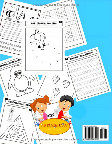 Aprender A Escribir Letras Y Números Con Pauta Montessori, De Action, Artin. Editorial Independently Published, Tapa Pasta Blanda, Edición 1 En Español, 2023