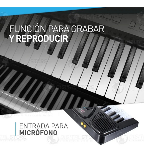 Imagen 3 de 10 de Teclado Musical Piano Organo Infantil Niño Juguete 37 Teclas
