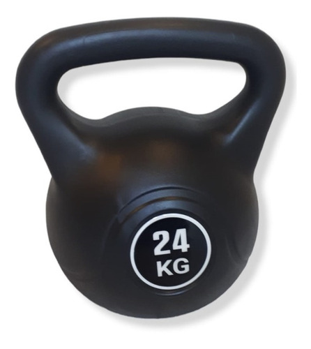 Imagen 1 de 4 de Pesa Rusa Kettlebell De Cemento Recubierta En Pvc De 24 Kgs.