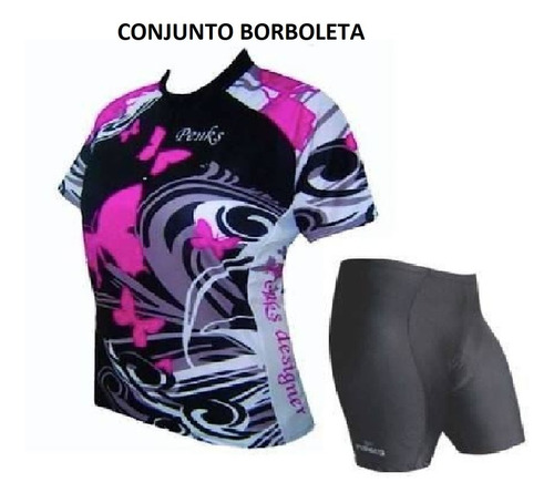 Conjunto Feminino Ciclismo Bike Short E Camisa - Roupa