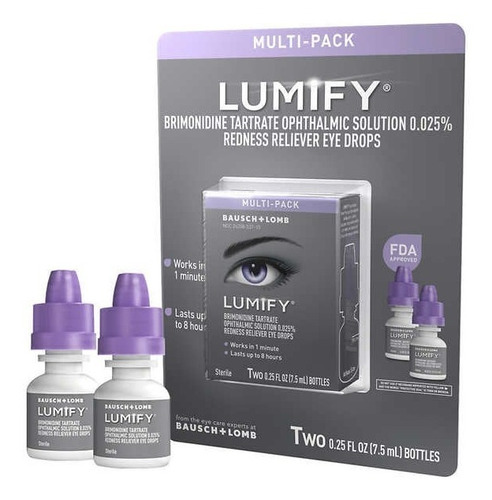 Lumify  Redness Reliever, 15 Ml. Set De 2 Frascos