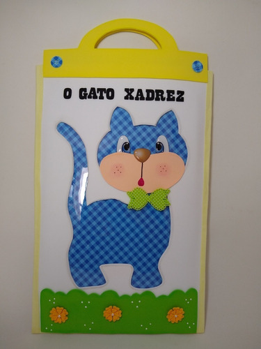 Recurso Pedagógico História Do Gato Xadrez 40x26 Cm - C2