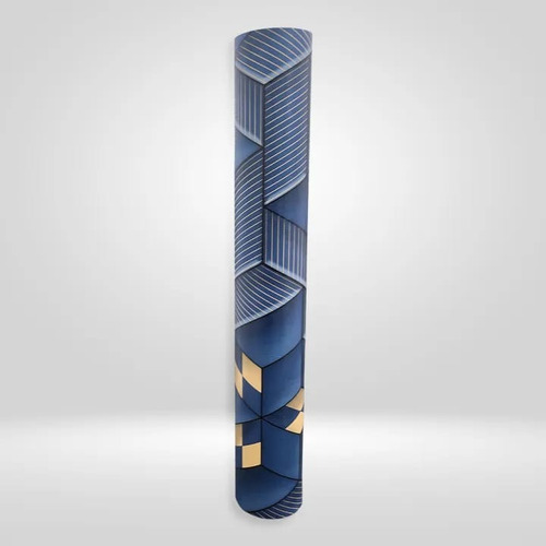Papel Tapiz Vinilico Decorativo Interiores Con Adhesivo Azul