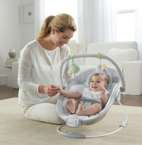 Silla Vibradora Musical Elefa Gris Ingenuity K11203