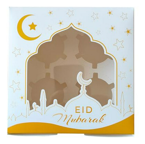Juego De 4 Cajas De Dulces De Celebración De Eid Mubarak; En