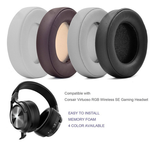 // Almohadillas De Repuesto Para Corsair Virtuoso Rgb Wirele