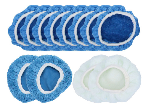 Juego De 12 Almohadillas Para Pulir Waxers Bonnet, Almohadil