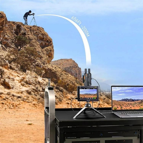 Monitor De Transmissor De Vídeo Sem Fio De Alcance De 200 M