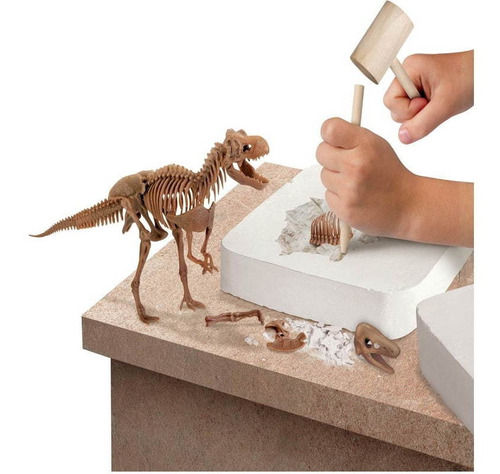 Juego Excavacion Fósiles T-rex Velociraptor Discovery Kids