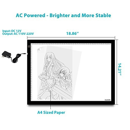 Tableta De Luz Led Huion Con Cuadro De Seguimiento