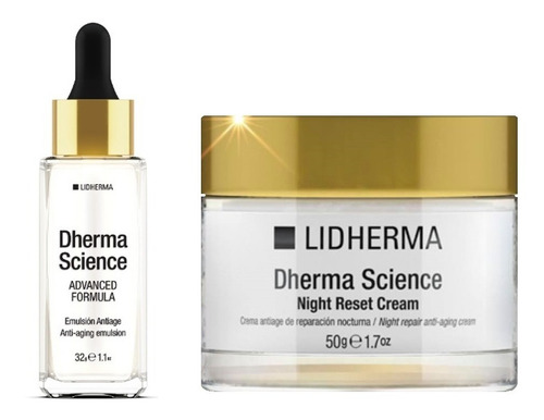 Kit Dherma Science Advanced Día + Night Reset Cream Lidherma