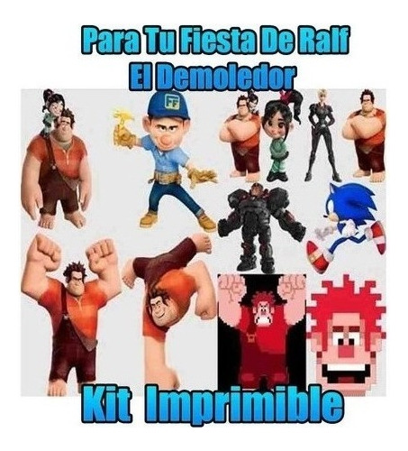 Kit Imprimible   Fiesta De Ralf El Demoledor