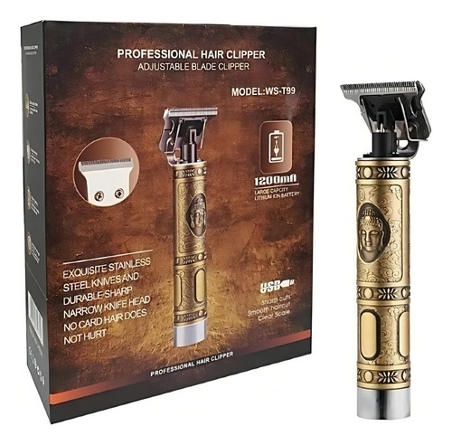 Máquina Patillera Barbera Buda Bz-t99 Profesional Recargable
