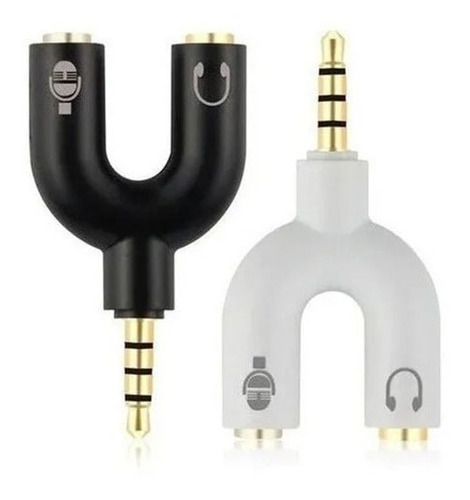 Imagen 3 de 5 de Adaptador Splitter Divisor 1 A 2 Plug 3.5 Micro/audio