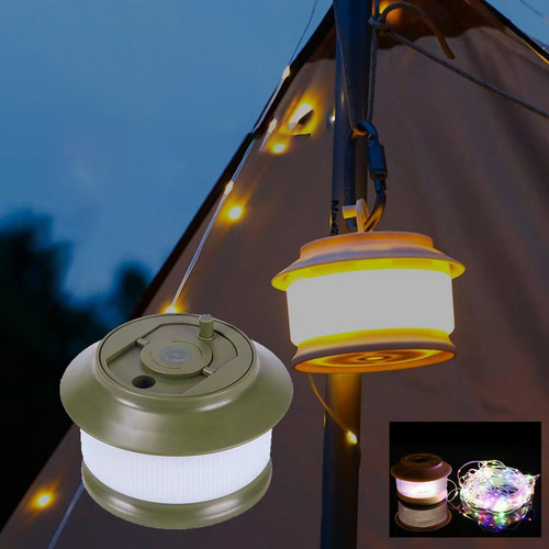 Linterna De Campamento Con 5 Modos, Luces De Campamento