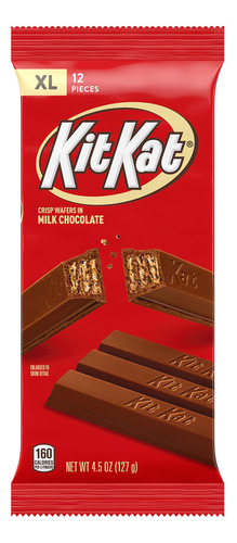 Kit Kat Oblea De Chocolate Con Leche, Caramelo Extra Grande,
