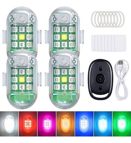 Luces Estroboscópicas Led Inalámbricas Con Control Remoto, L