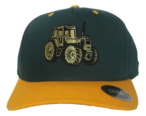 Gorra Tractor Agrícola  Placa Dorada/plata 