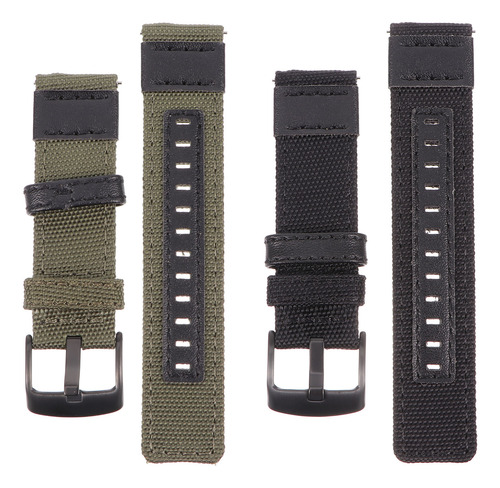 2 Correas De Reloj De Lona De Nailon Compatibles Con G