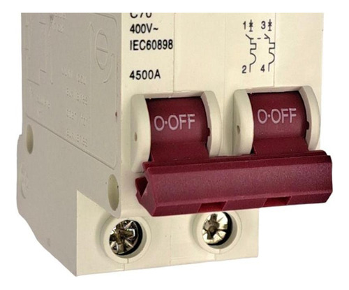 Kit C/3 - Disjuntor Steck Din Bipolar 70a. C