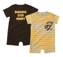 Comprar Ropa Carters Bebe Braga Mono  Romper Niño Pack2 Unid. 3meses