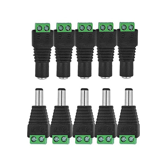 Conector Dc Macho Hembra Pack 5 Pares Gk