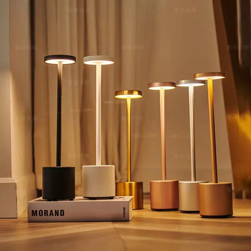 Lámpara De Mesa Con Luz Led Táctil Recargable Regulable