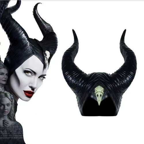 Cuernos Malefica Diadema Disfraz Halloween Mascaras Latex