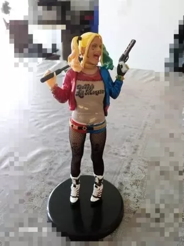 Boneca Action Figure Arlequina Ou Harley Quinn Esquadrão Suicida 18cm