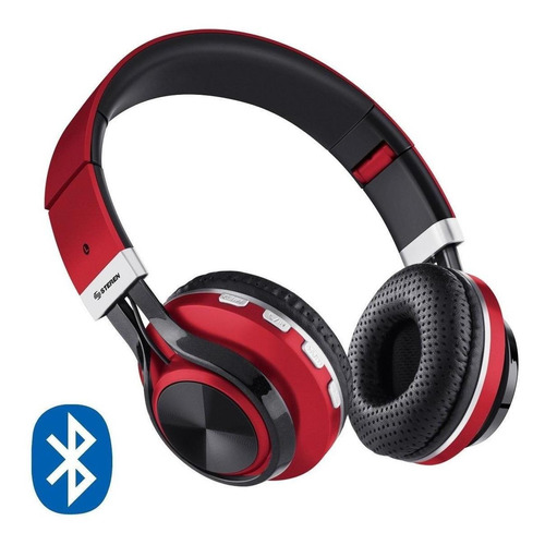 Audífonos Bluetooth Xtreme Con Reproductor Mp3 Rojo Steren