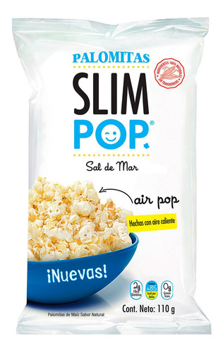 Palomitas Slim Pop Sal De Mar 110 Gr