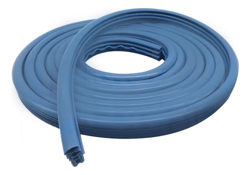 Perfil Borracha Silicone Forno Pratica Encaixe 4 Metros Azul